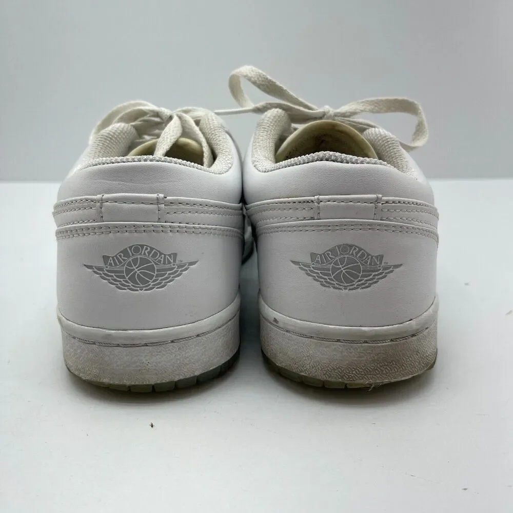 Nike Air Jordan 1 Retro Low - White Metallic Silver 309192-111 Men’s Size 7.5